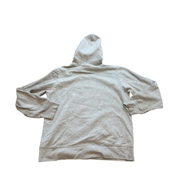 The North Face Men's Hoodie Size Large Gray Spell Out Logo Hooded Drawstring - Picture 3 of 5